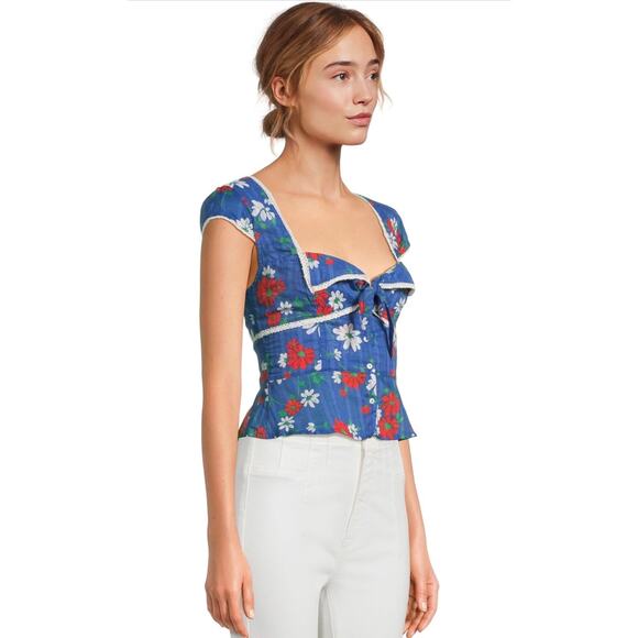 NWT Free People Call Me Baby Floral Tank Size Large - Picture 2 of 8